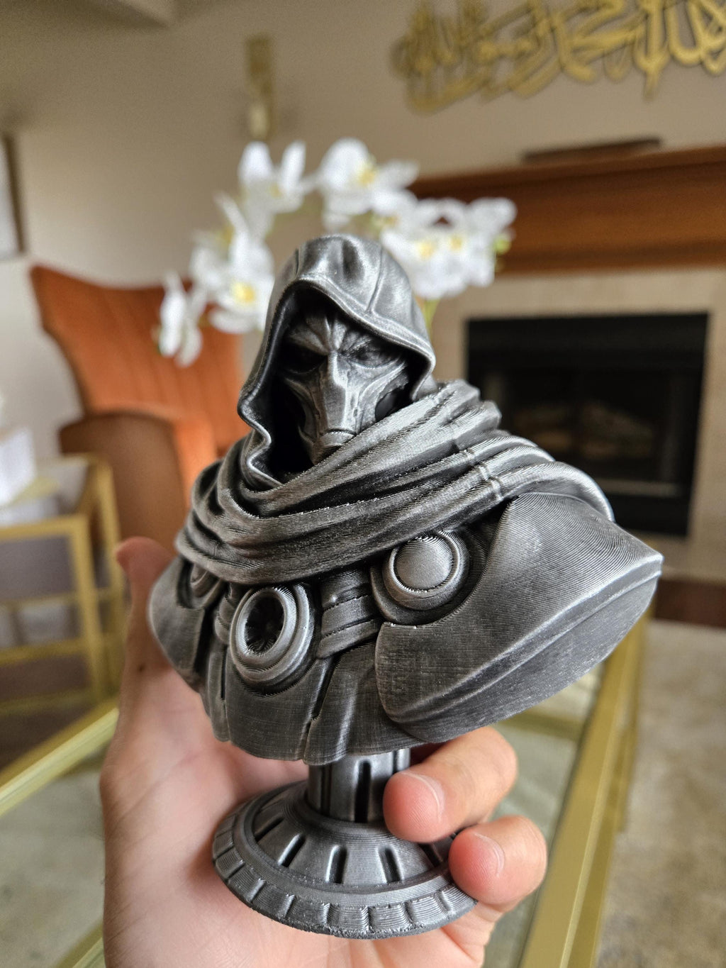 Hand-painted doom comic bust – 5.5 inches tall collectible display figure
