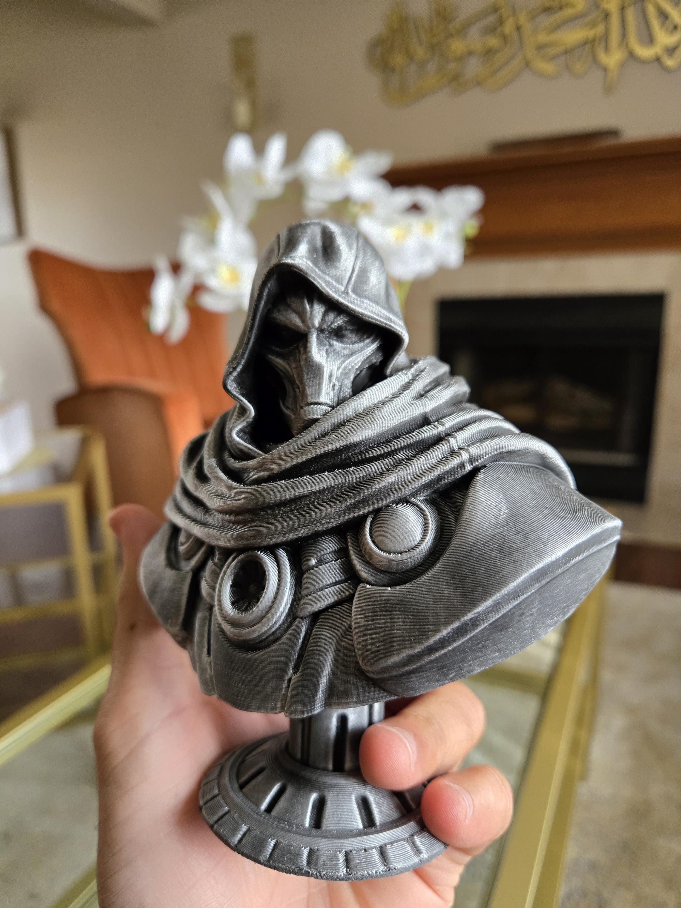 Hand-painted doom comic bust – 5.5 inches tall collectible display figure
