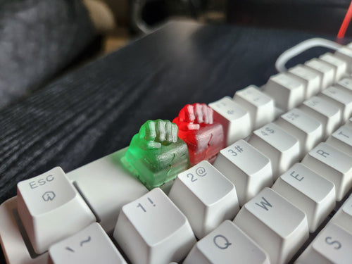 Clear Smash Fist Artisan Keycap for mechanical keyboard