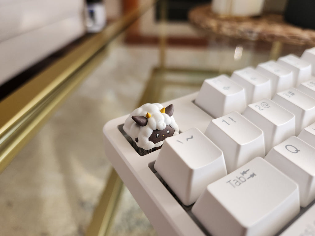 Hand-Painted Palworld Lamball Artisan Keycap for mechanical keyboard