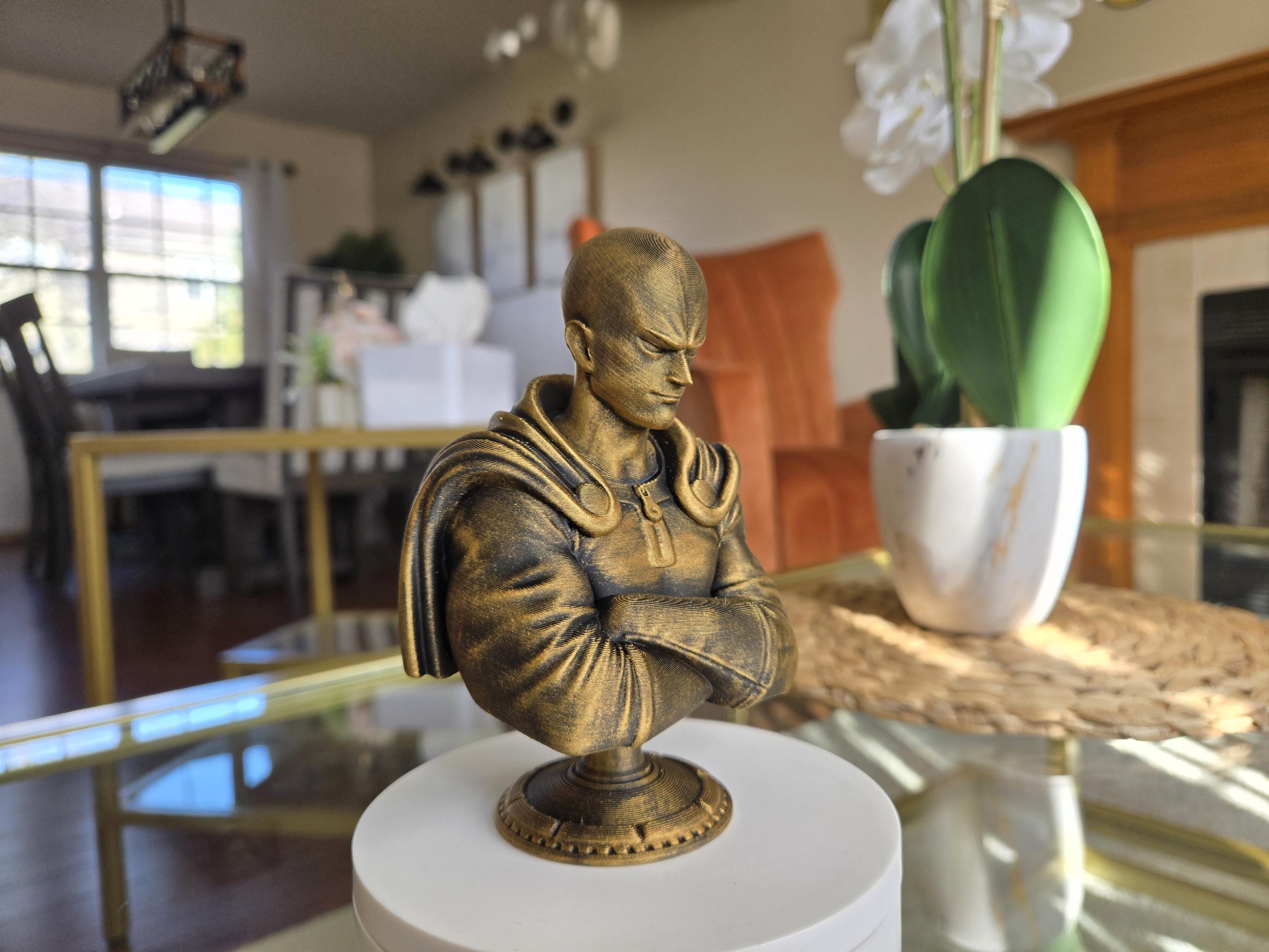 Hand-painted one punch anime bust – 5 inches tall collectible display figure