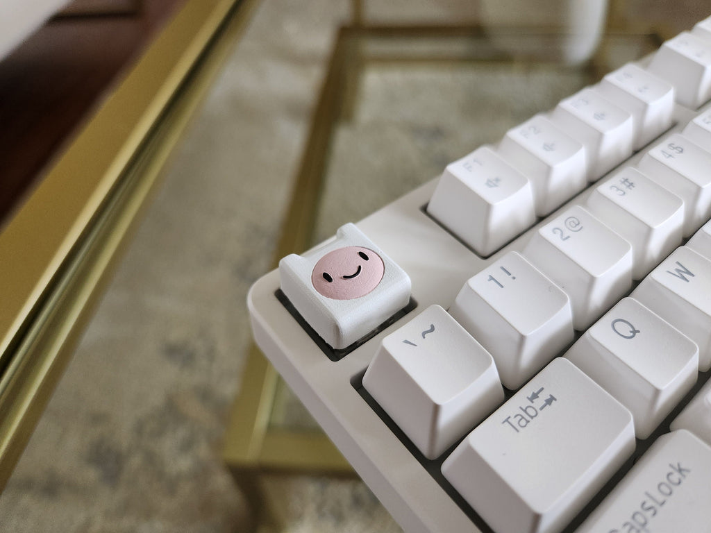 Hand-Painted Adventure Time Finn Artisan Keycap for mechanical keyboard