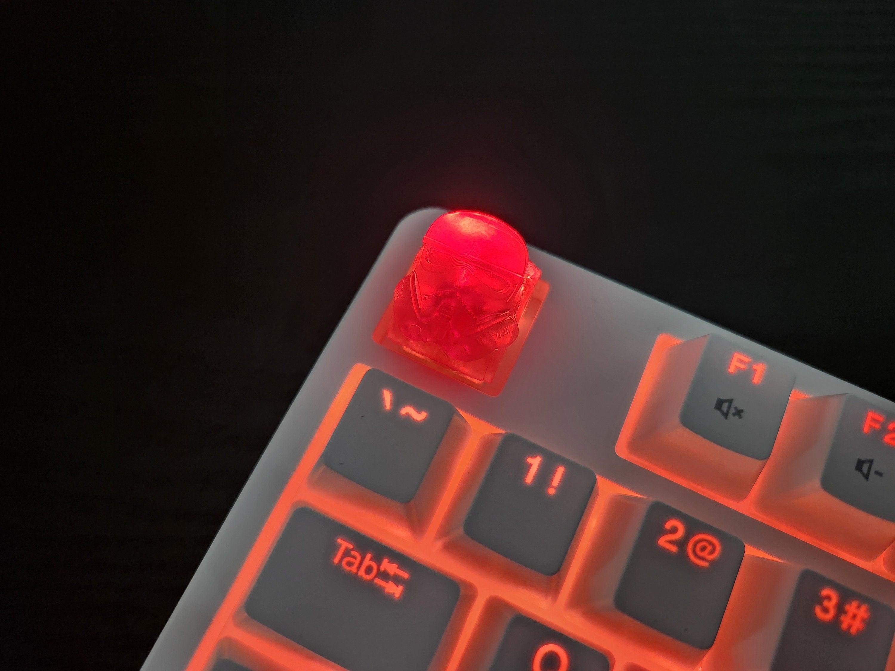 Clear Trooper Artisan Keycap for mechanical keyboard