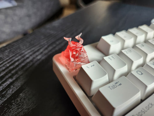 Clear Skeleton Samurai Artisan Keycap for mechanical keyboard