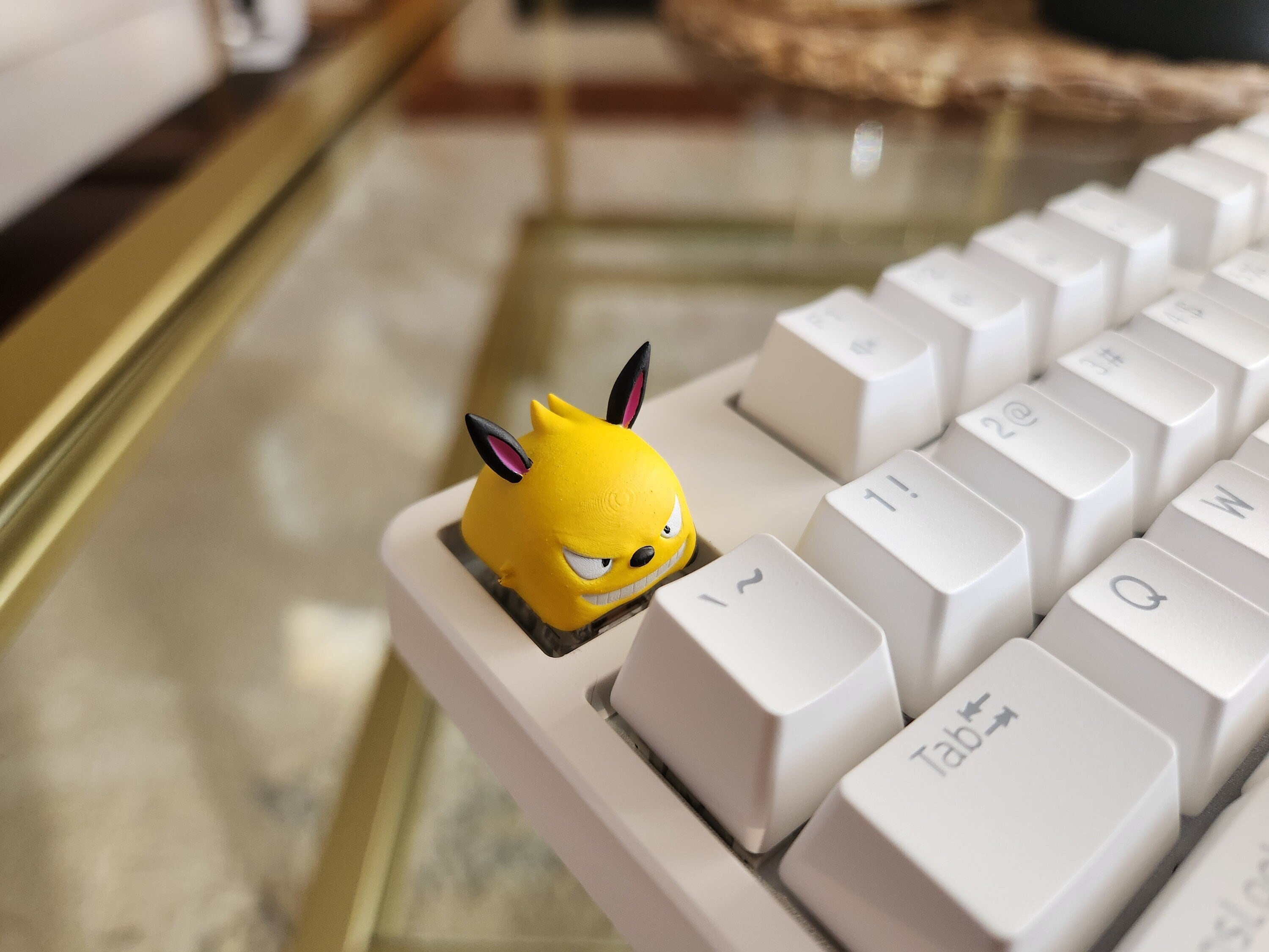Hand-Painted Palworld Grizzbolt Video Game Artisan Keycap for mechanical keyboard