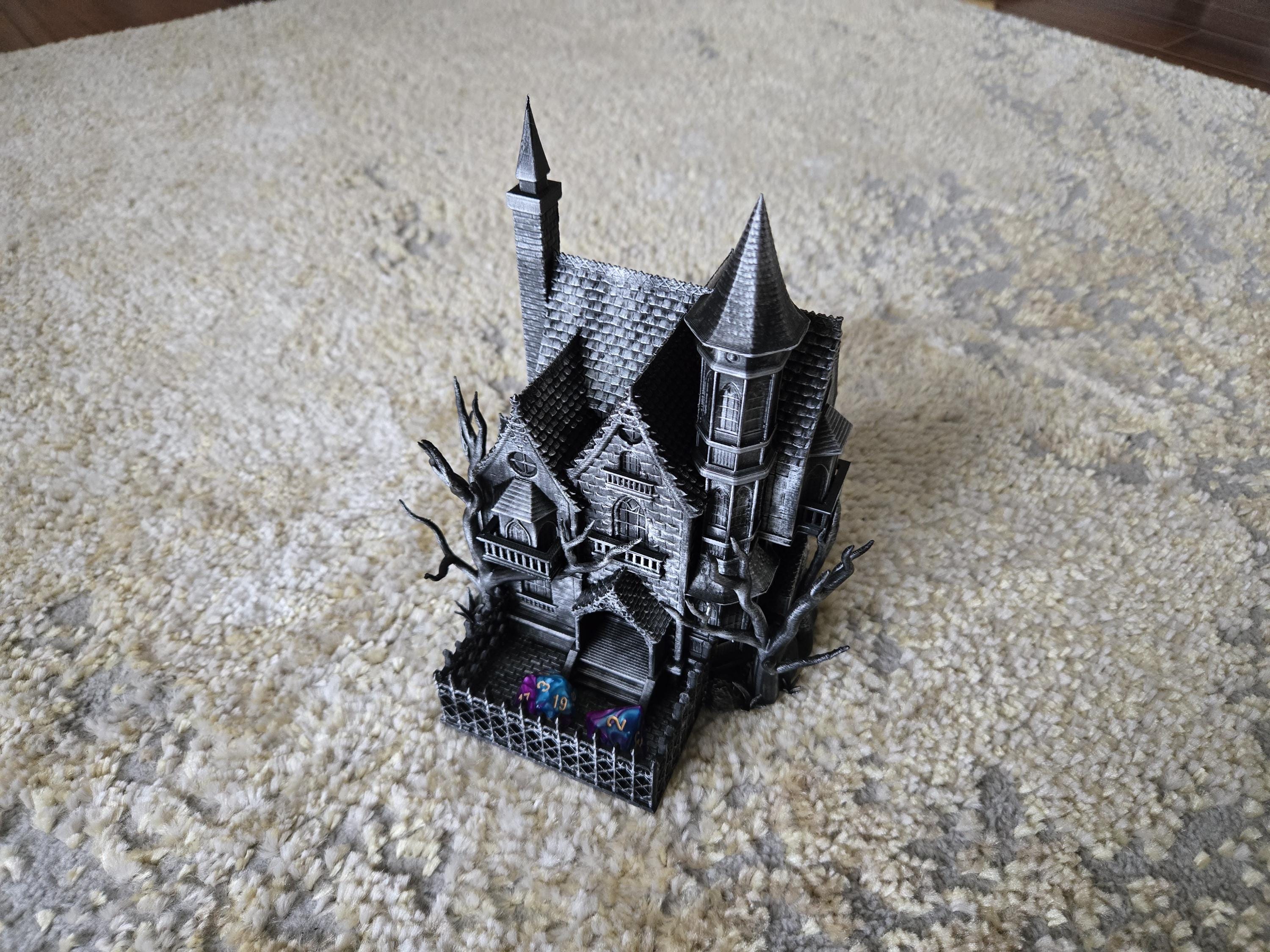 Haunted House Dice Tower tabletop dice tower