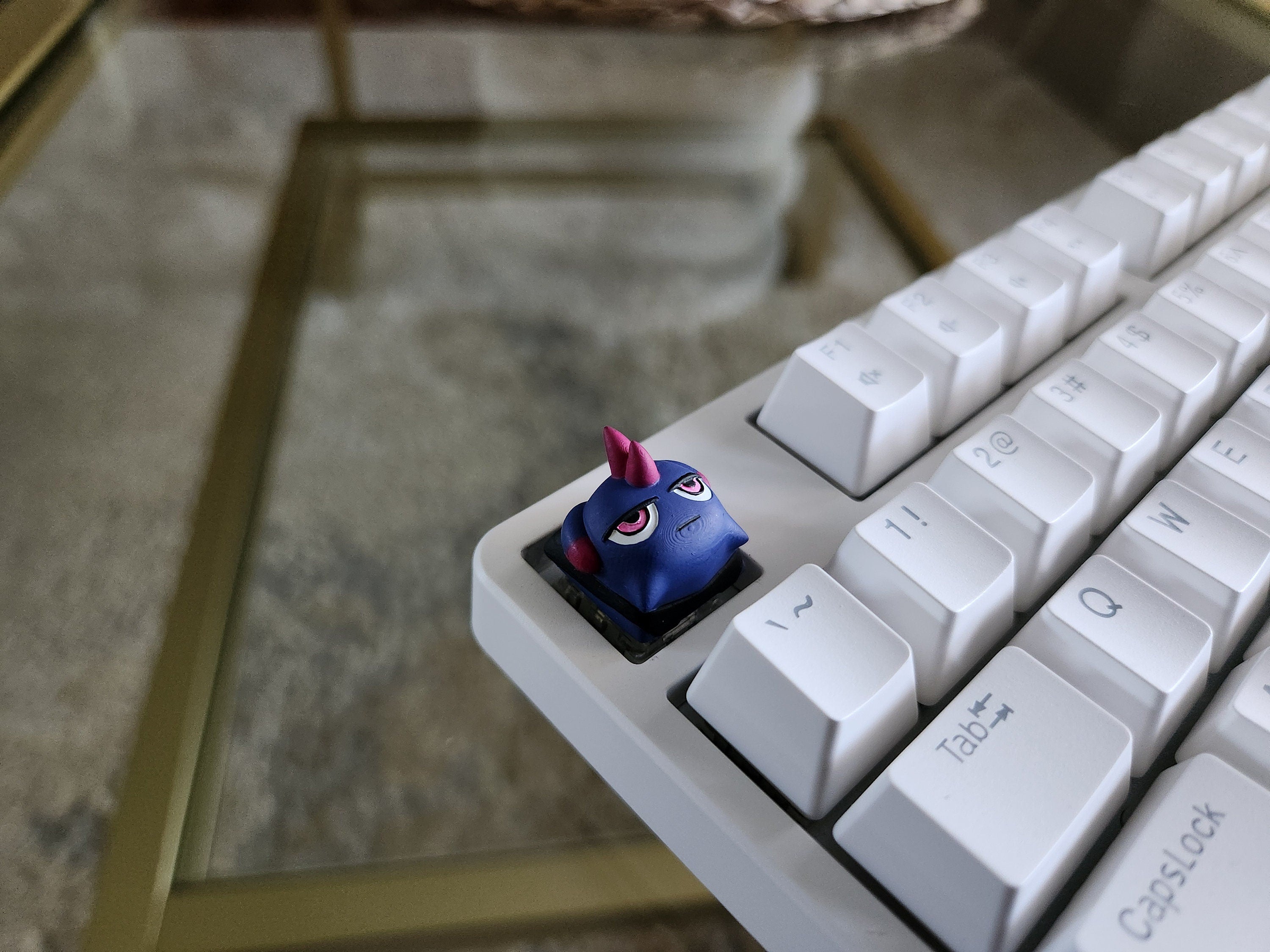 Hand-Painted Palworld Depresso Video Game Artisan Keycap for mechanical keyboard