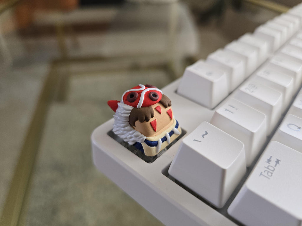 Hand-Painted Princess Mononoke Fanart Artisan Keycap for mechanical keyboard