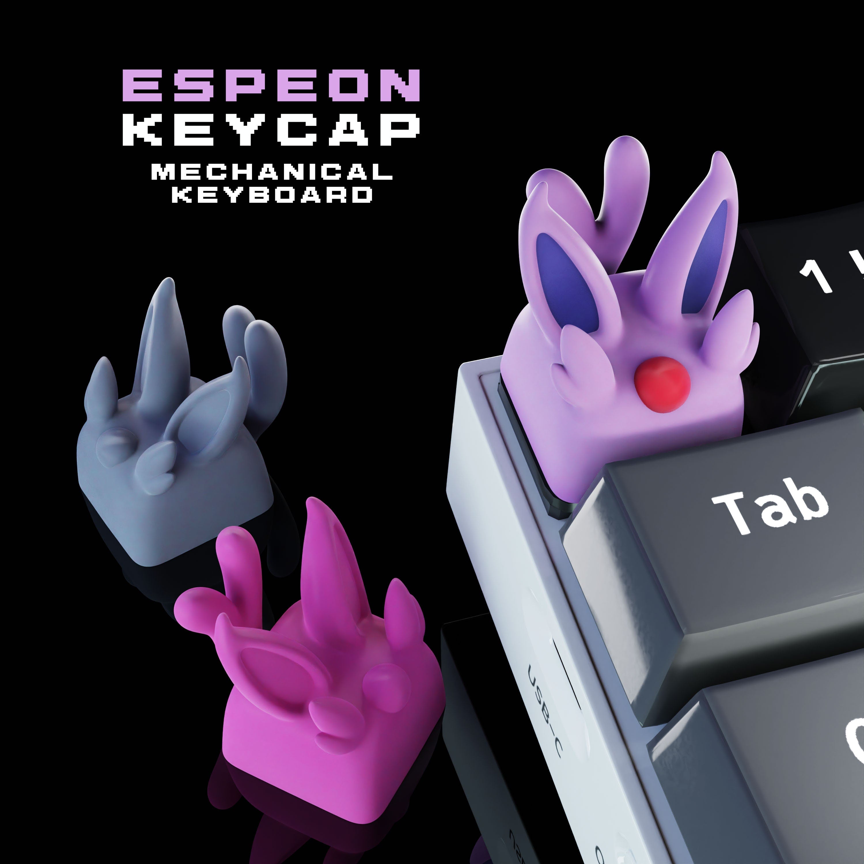 Hand-Painted Anime Artisan Keycaps for mechanical keyboard