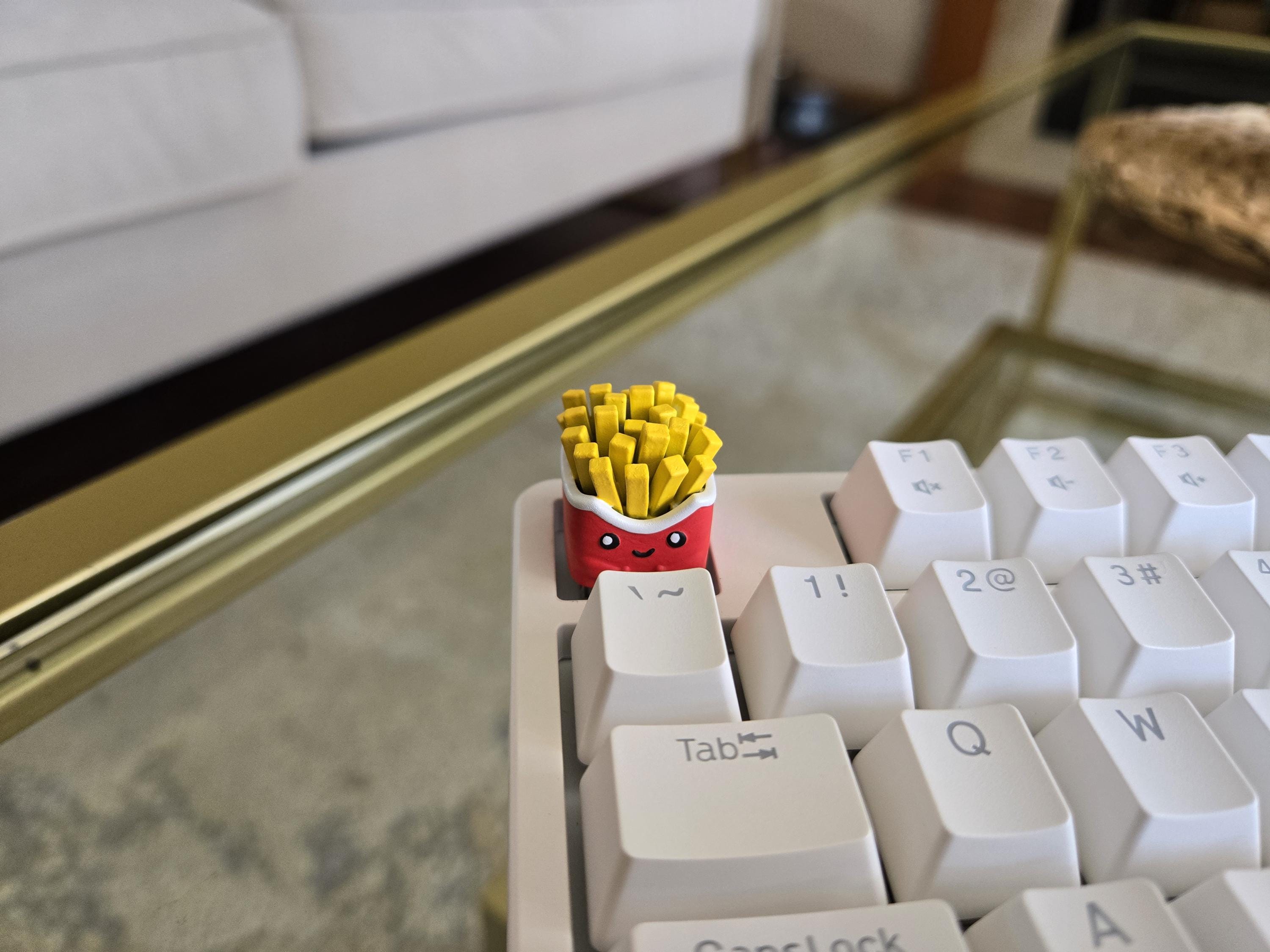 Hand-Painted Fries Food Artisan Keycap for mechanical keyboard