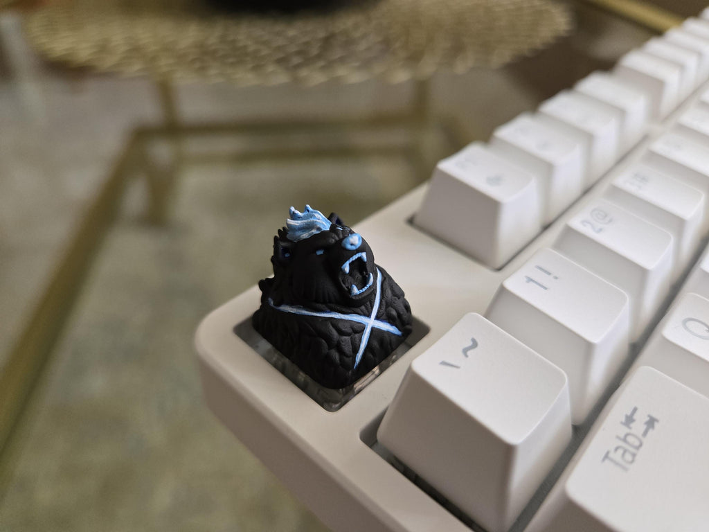 Hand-painted Shadow Tank artisan keycap for Cherry MX keyboard
