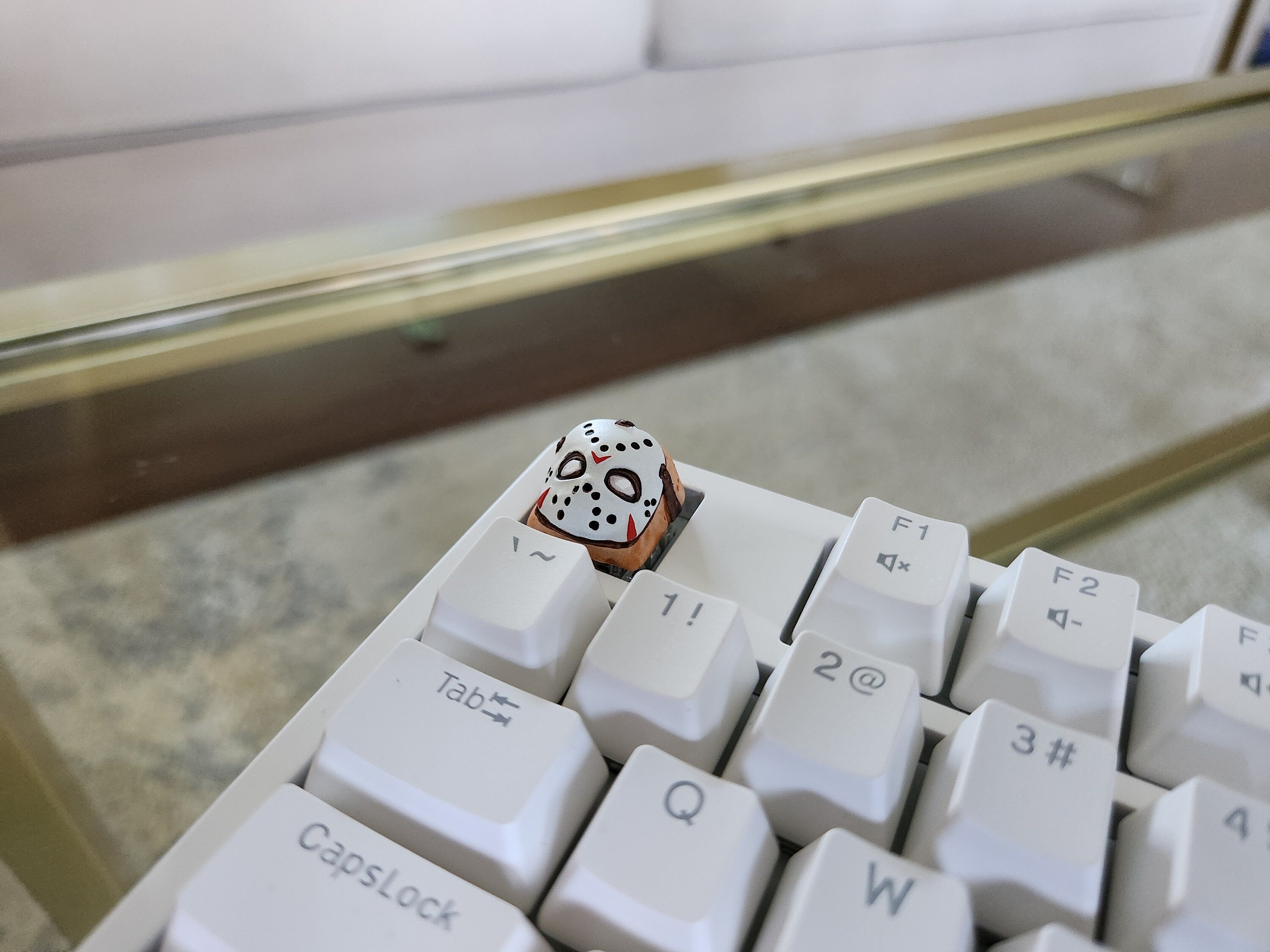 Hand-Painted Jason Movie Artisan Keycap for mechanical keyboard