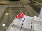 Frost Ferret Keycap – hand painted artisan keycap for mechanical keyboard – view 5