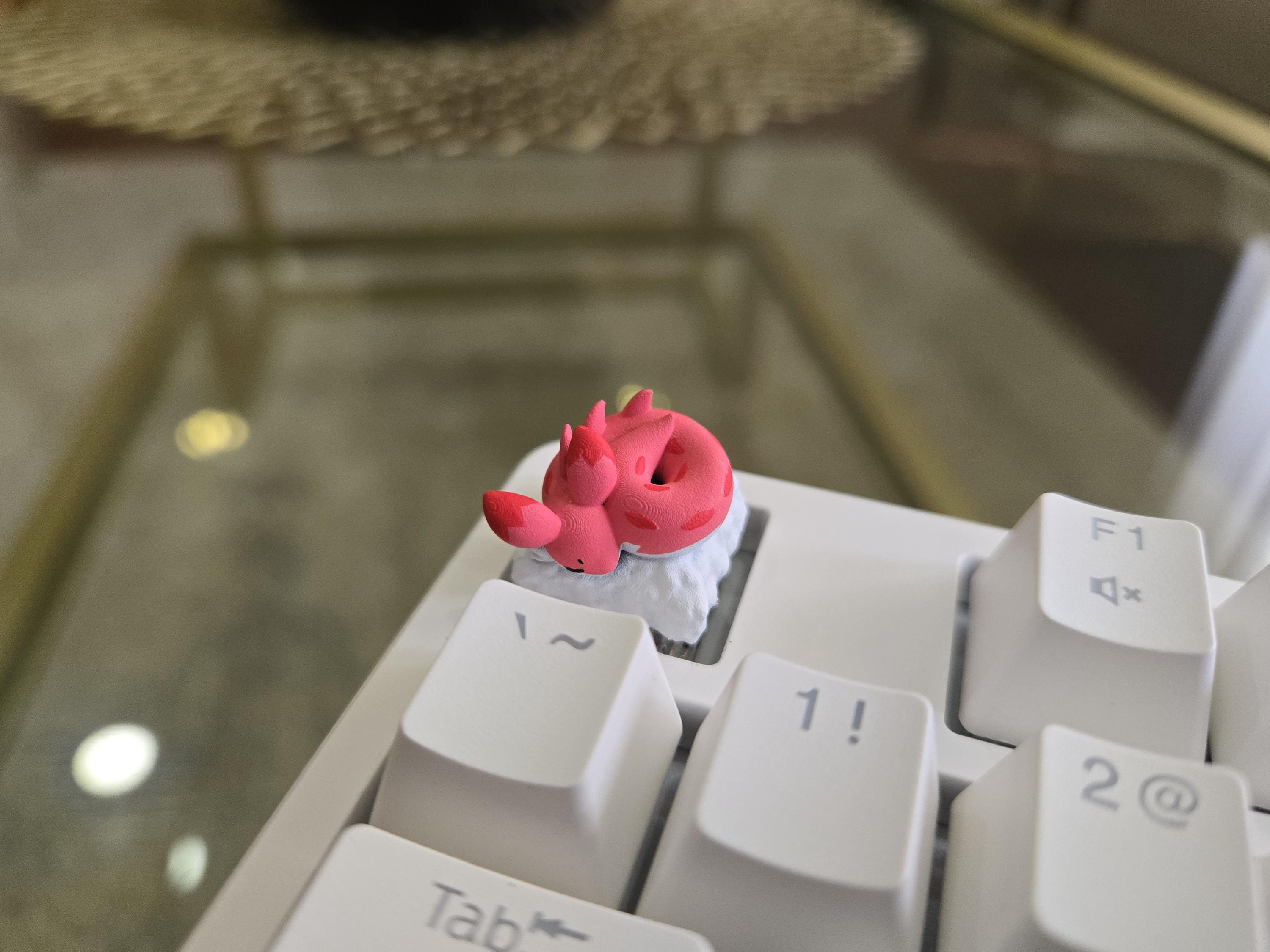 Hand-Painted Palworld Chillet Video Game Artisan Keycap for mechanical keyboard