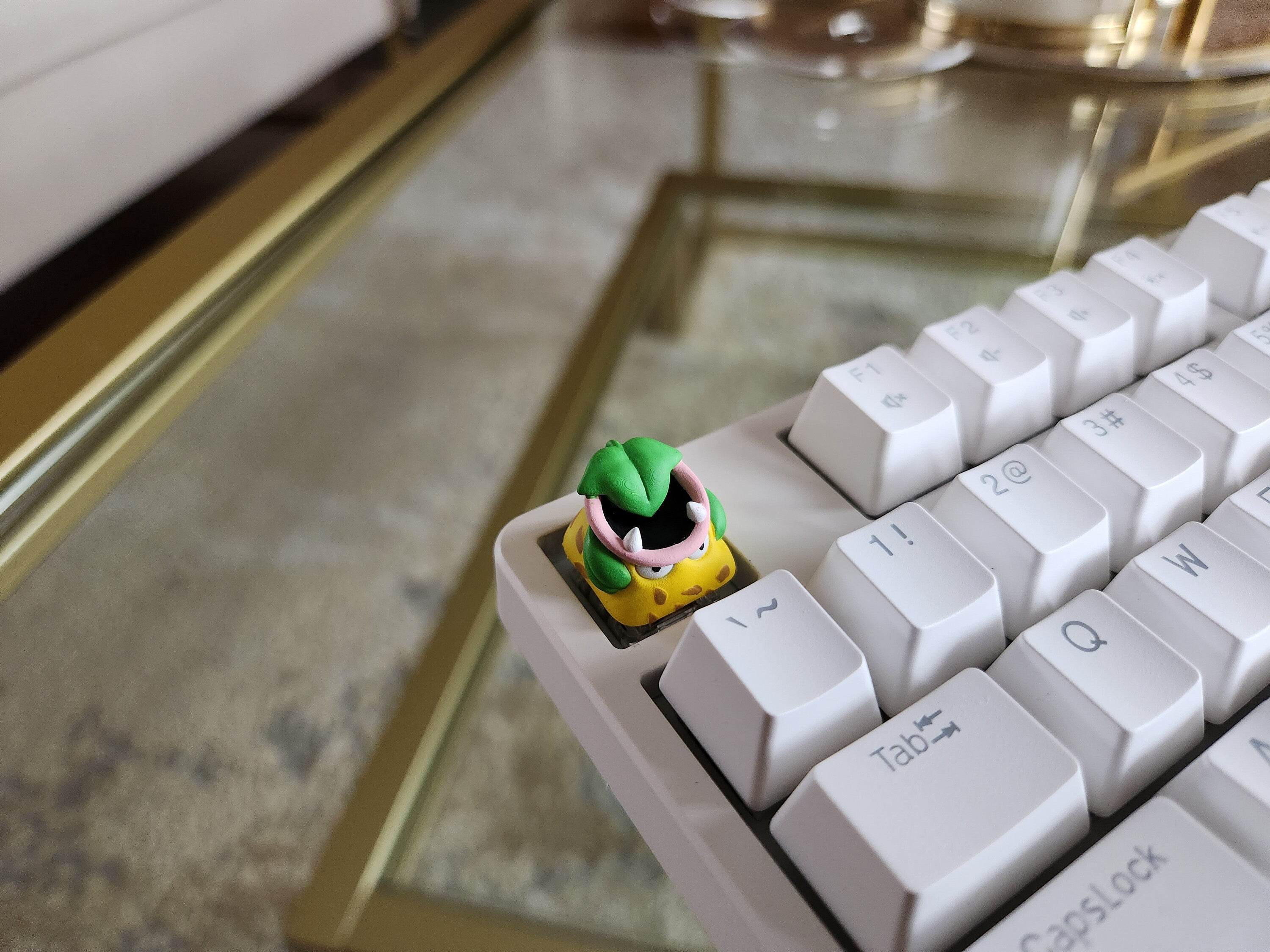 Hand-Painted Anime Victreebel Artisan Keycap for mechanical keyboard