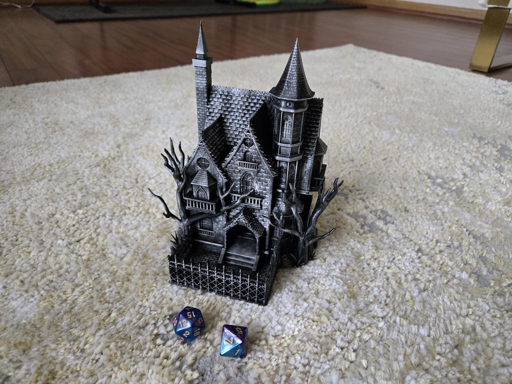 Haunted House Dice Tower tabletop dice tower