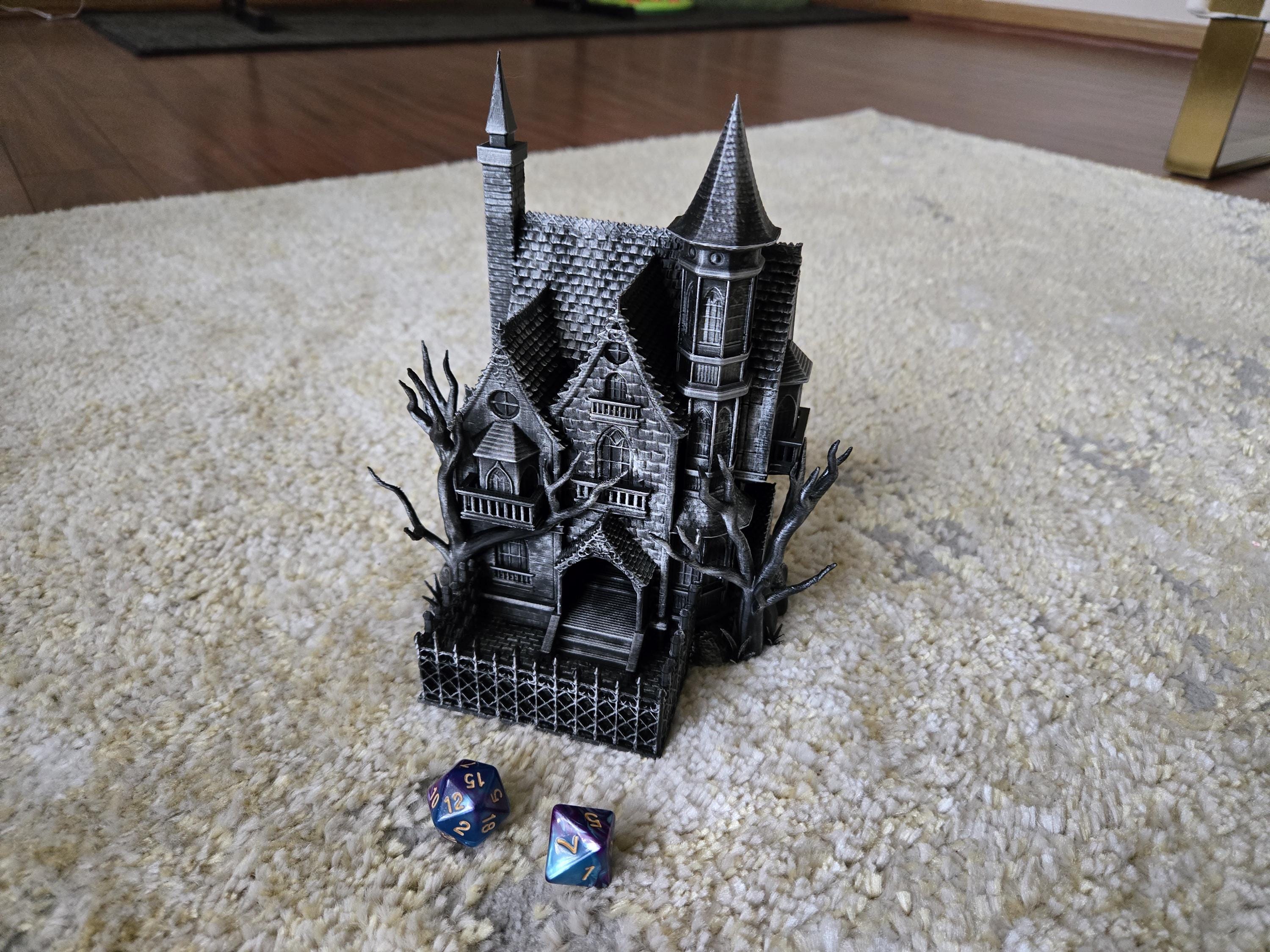 Haunted House Dice Tower tabletop dice tower