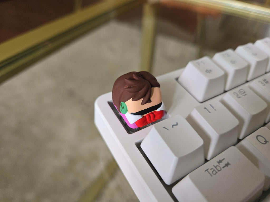 Hand-Painted Anime Momo Artisan Keycap for mechanical keyboard