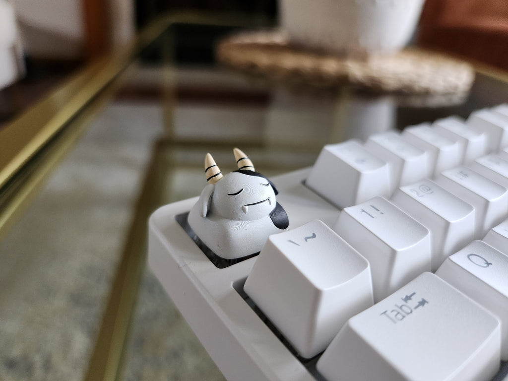 Hand-Painted Palworld Mozzarina Artisan Keycap for mechanical keyboard