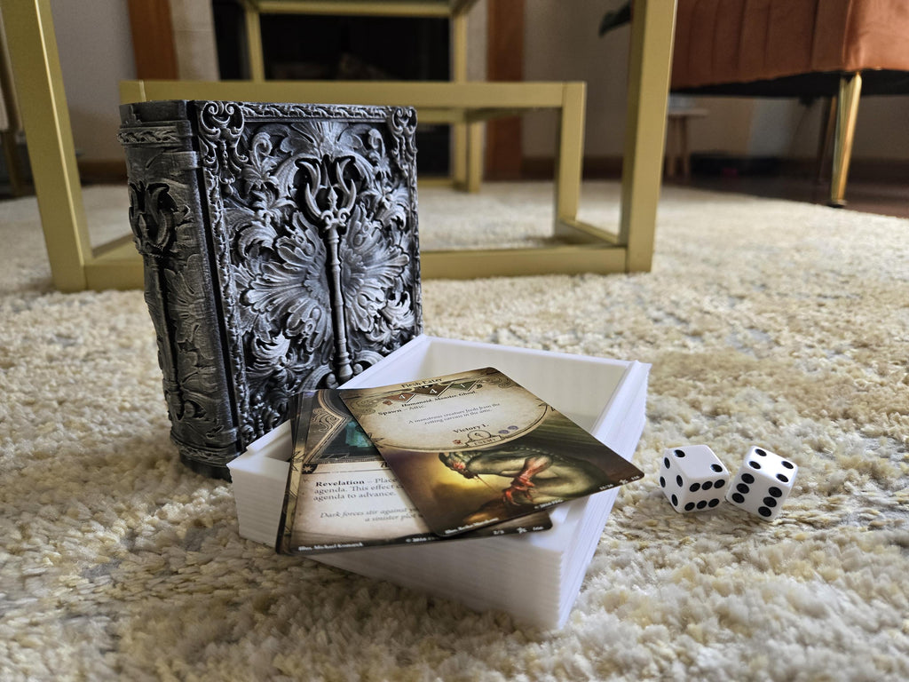 Sorcerer Tome Tabletop tabletop card dice and miniature storage case