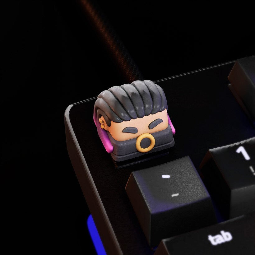 Hand-Painted Video Game Artisan Keycaps for mechanical keyboard