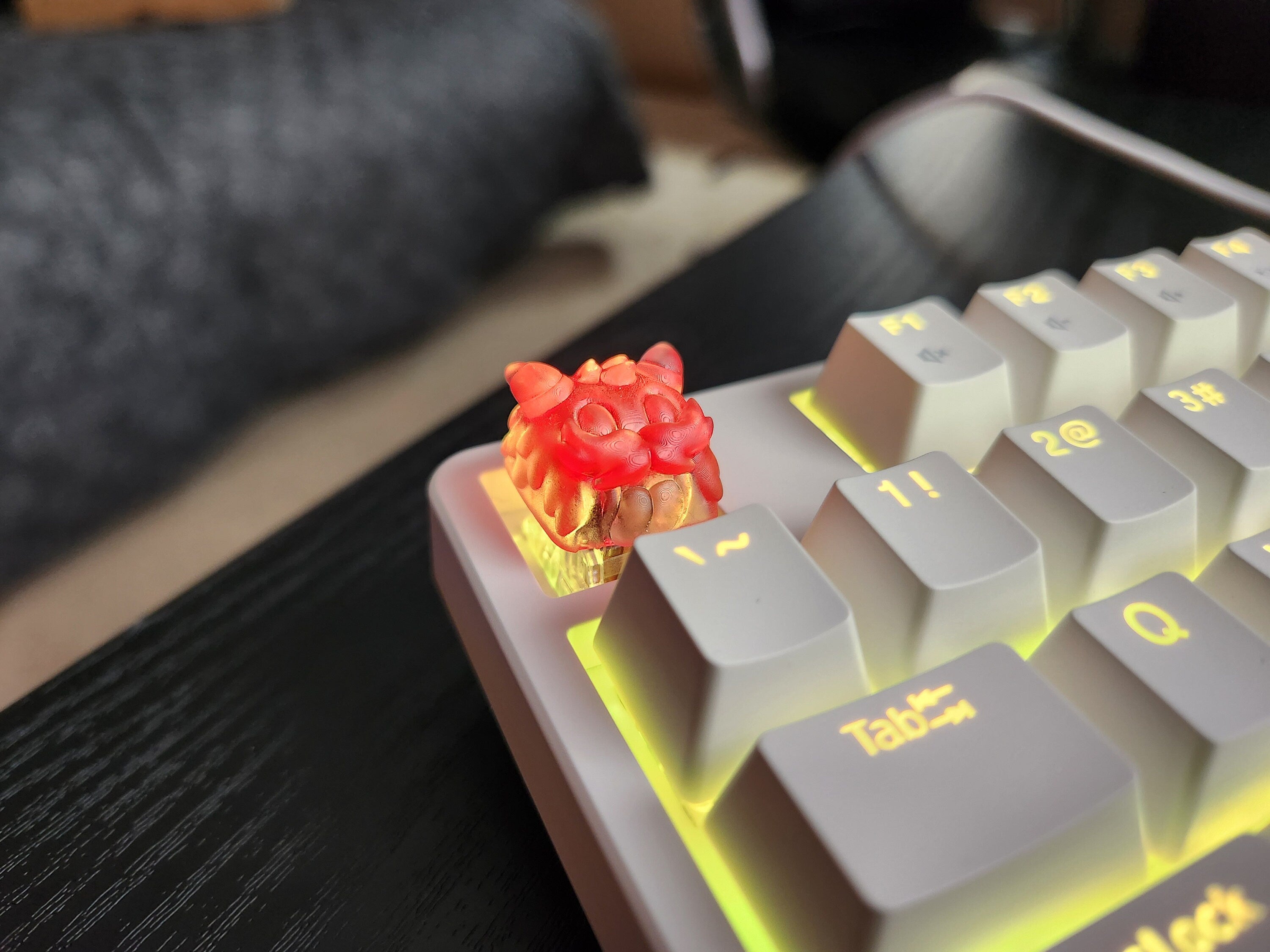 Clear Video Game Artisan Keycap for mechanical keyboard