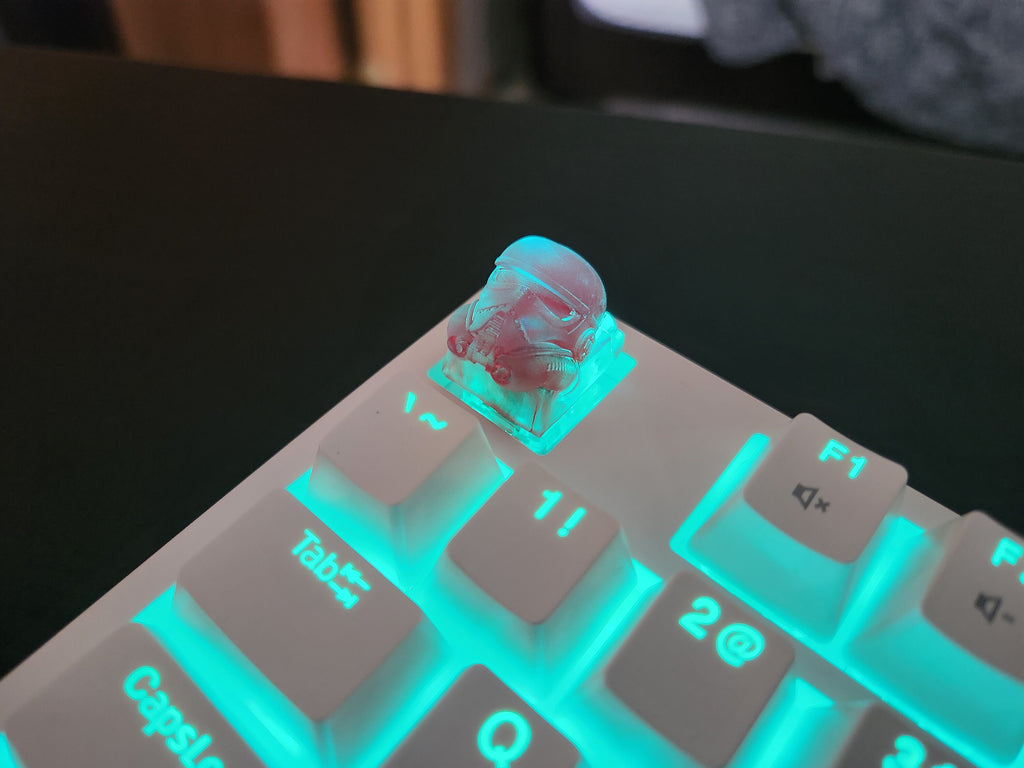 Clear Trooper Artisan Keycap for mechanical keyboard