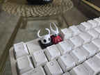 Shadow Knight Pair – hand painted artisan keycap for mechanical keyboard