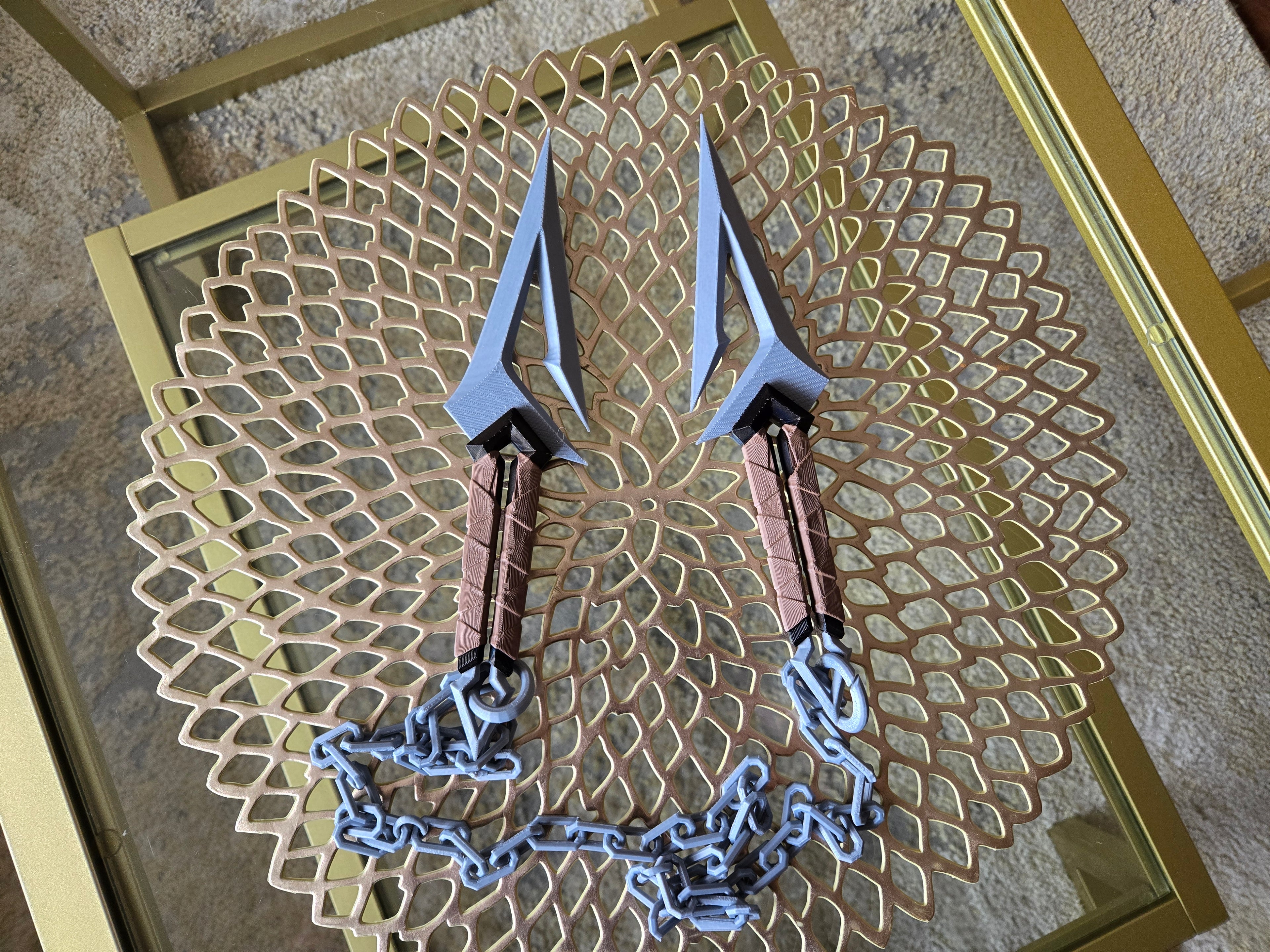 Kuronami Knife Cosplay Prop – Hand Painted 1:1 Scale Valorant Melee Replica handcrafted collectible