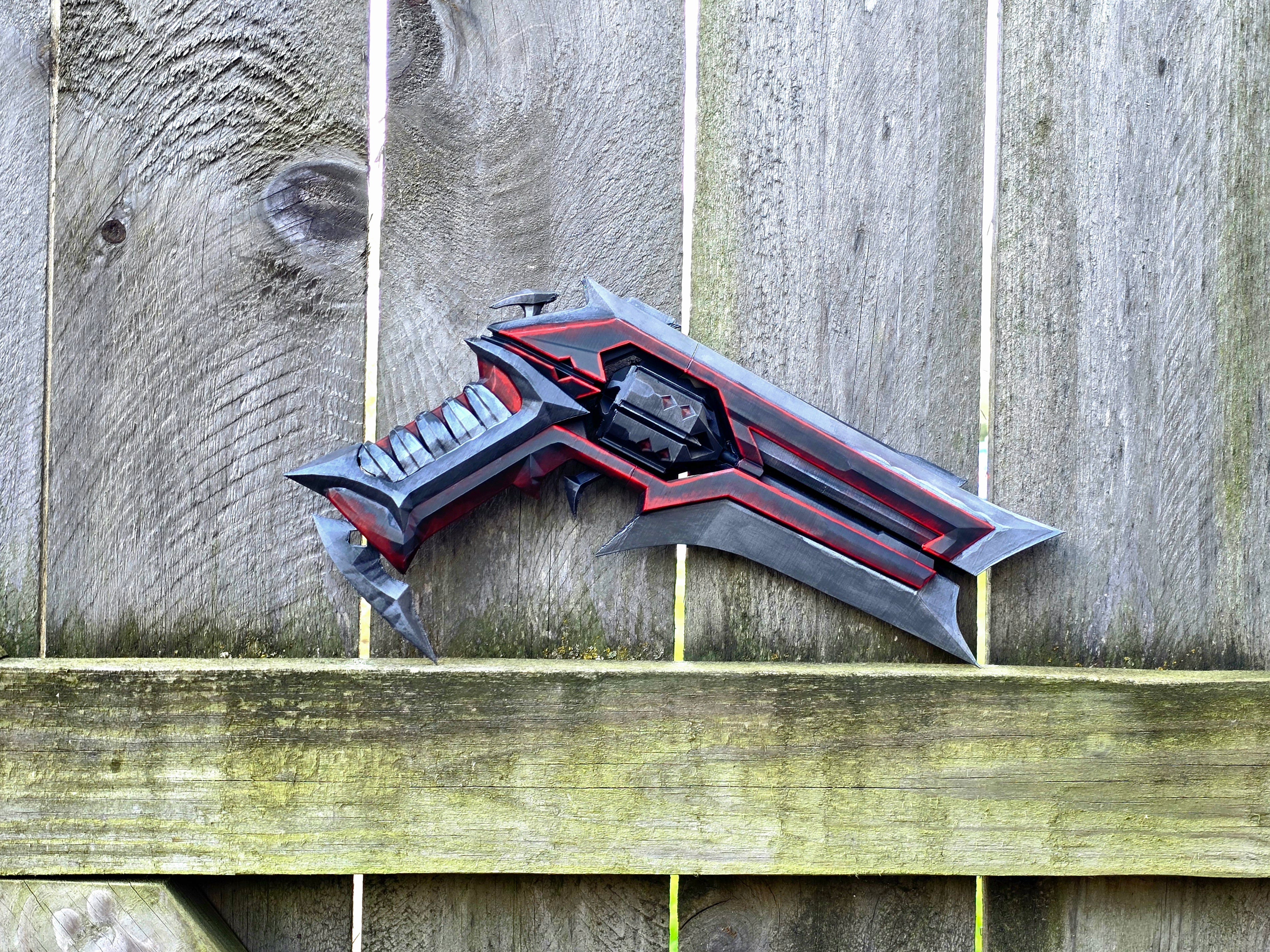 Kuronami Sheriff Cosplay Prop – Hand Painted 1:1 Scale Valorant Replica handcrafted collectible