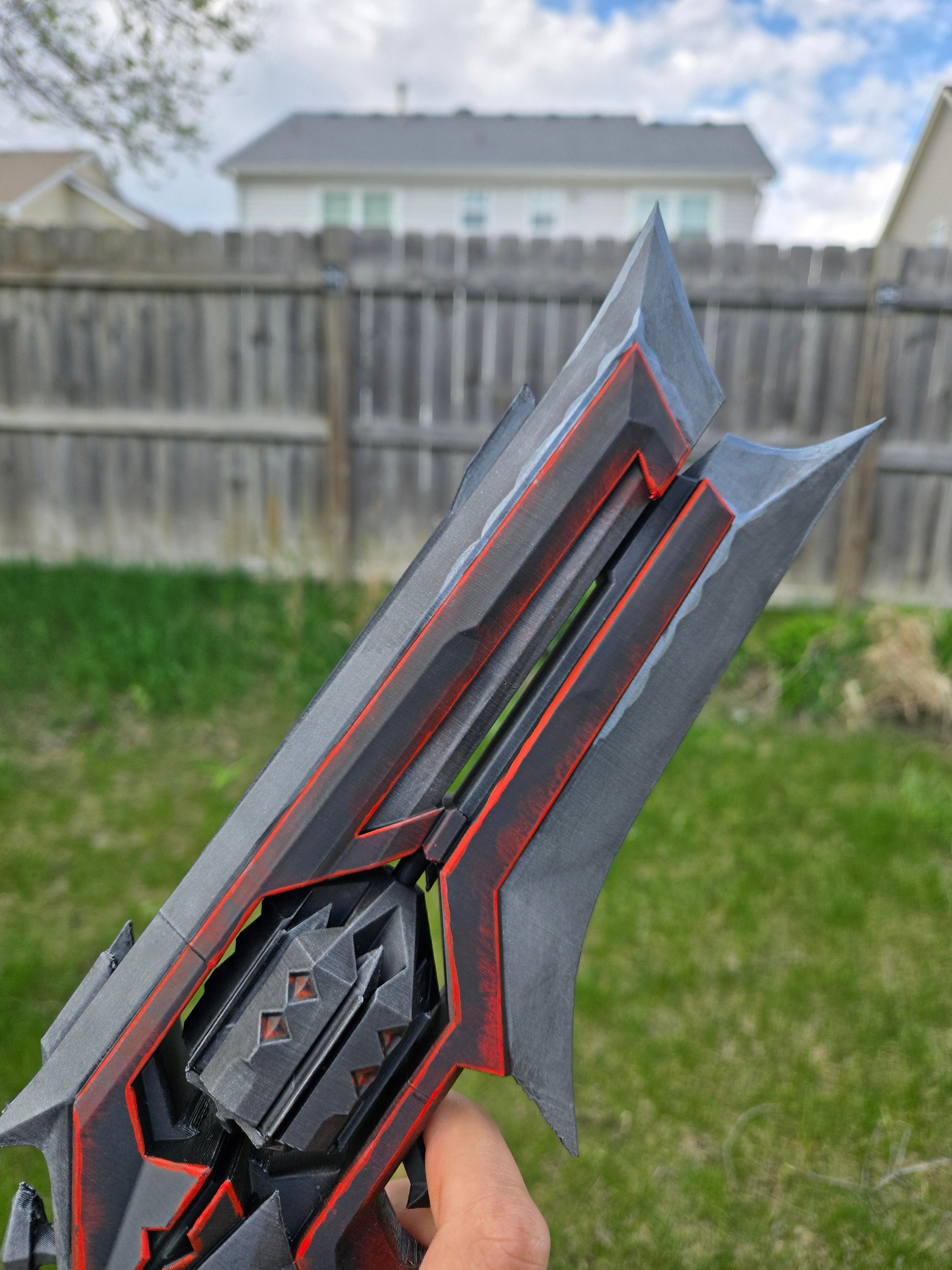 Kuronami Sheriff Cosplay Prop – Hand Painted 1:1 Scale Valorant Replica handcrafted collectible