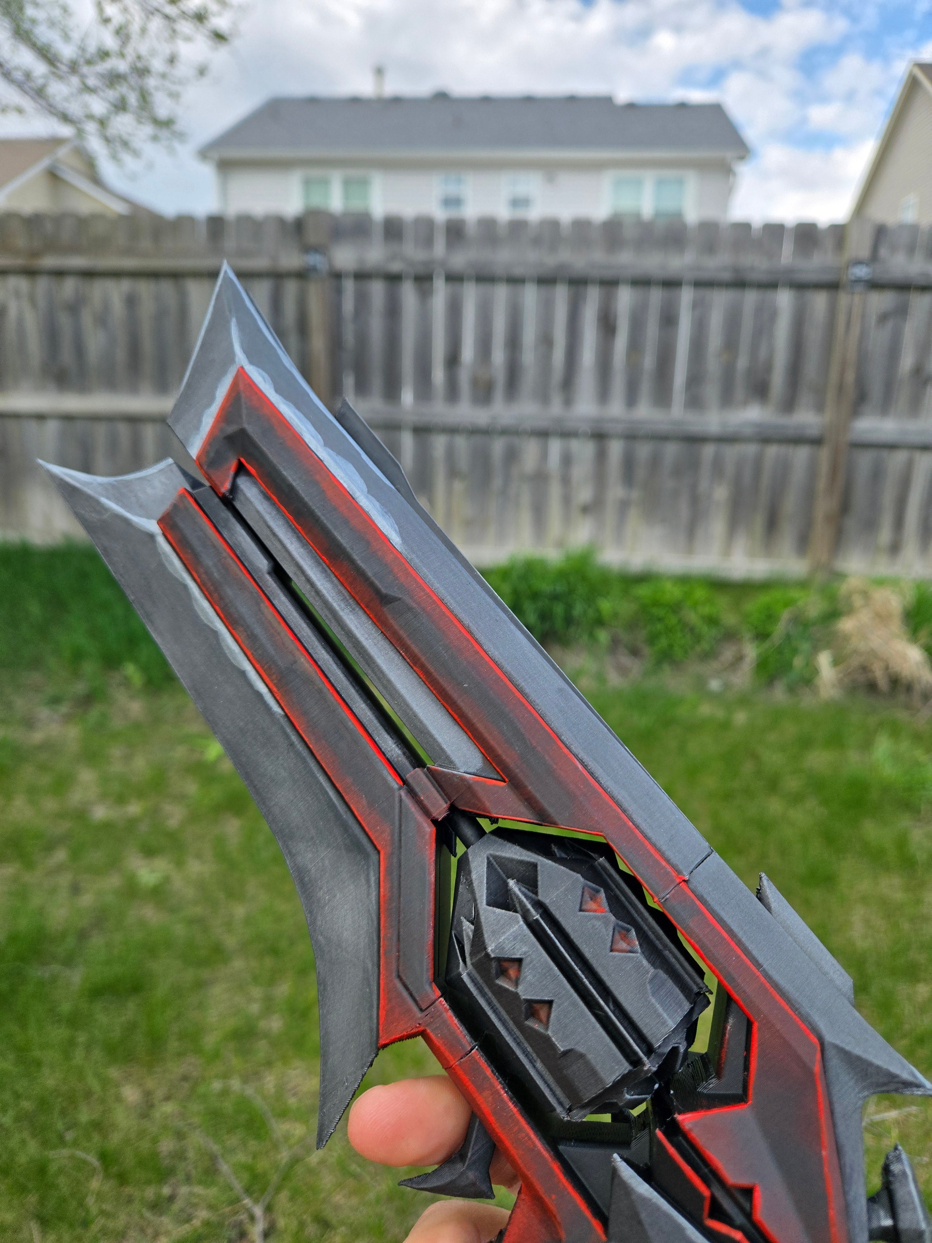 Kuronami Sheriff Cosplay Prop – Hand Painted 1:1 Scale Valorant Replica handcrafted collectible