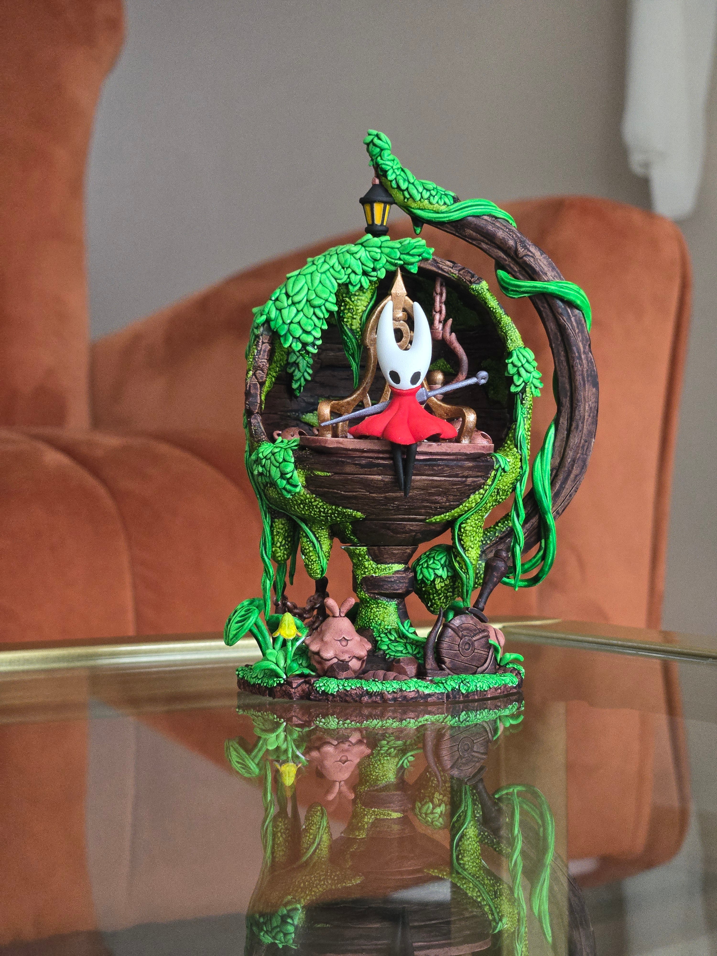Silksong Hornet Hand Painted Diorama - Miniature Diorama Fan Art - 5" Tall handcrafted collectible