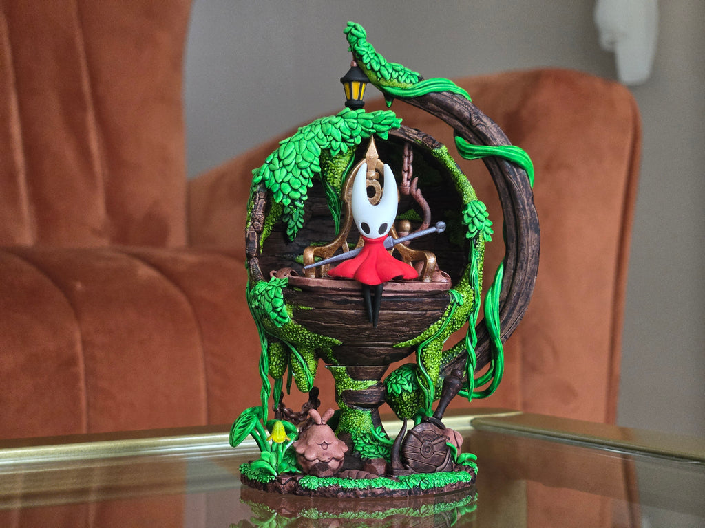 Silksong Hornet Hand Painted Diorama - Miniature Diorama Fan Art - 5" Tall handcrafted collectible