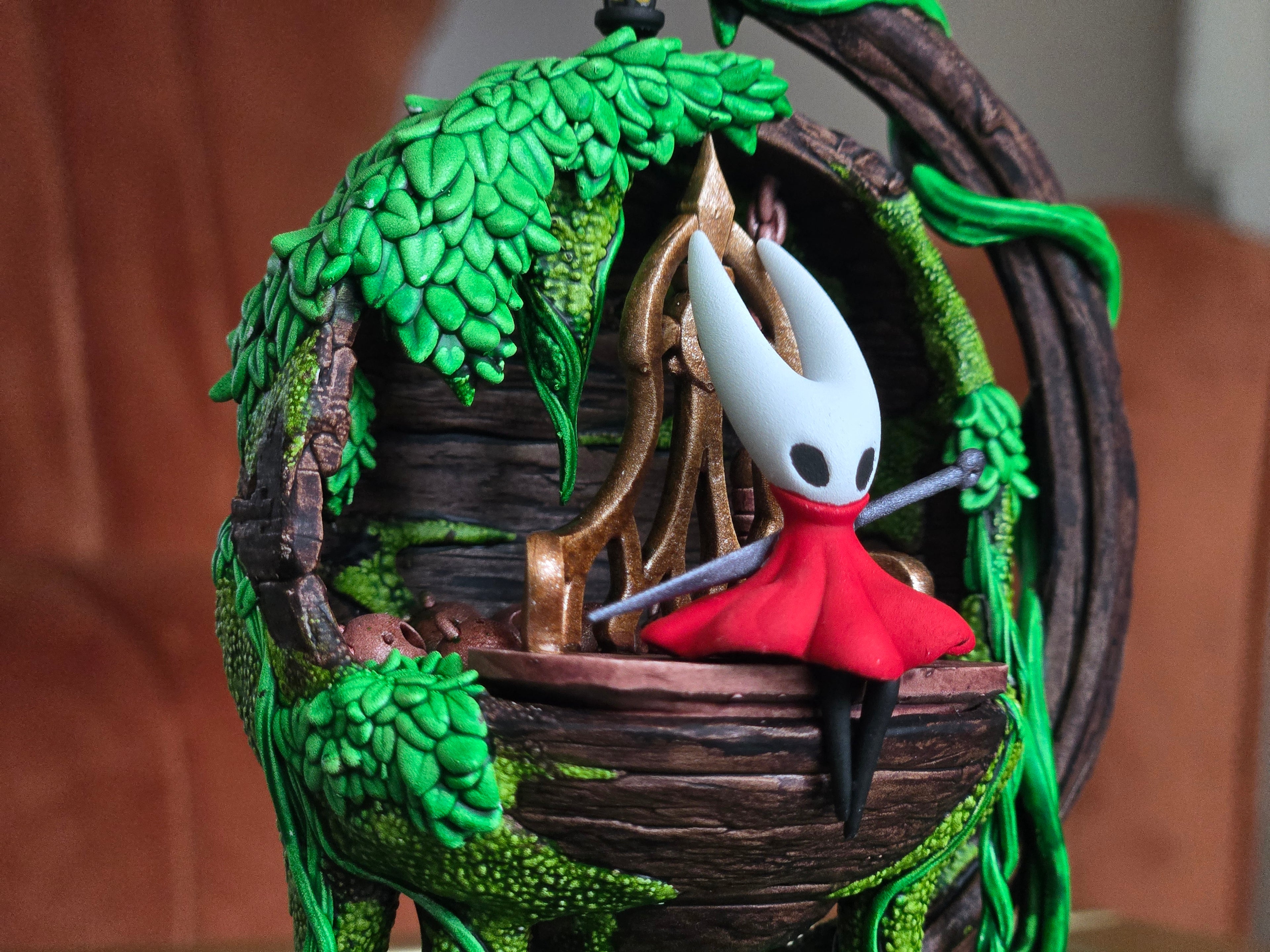 Silksong Hornet Hand Painted Diorama - Miniature Diorama Fan Art - 5" Tall handcrafted collectible