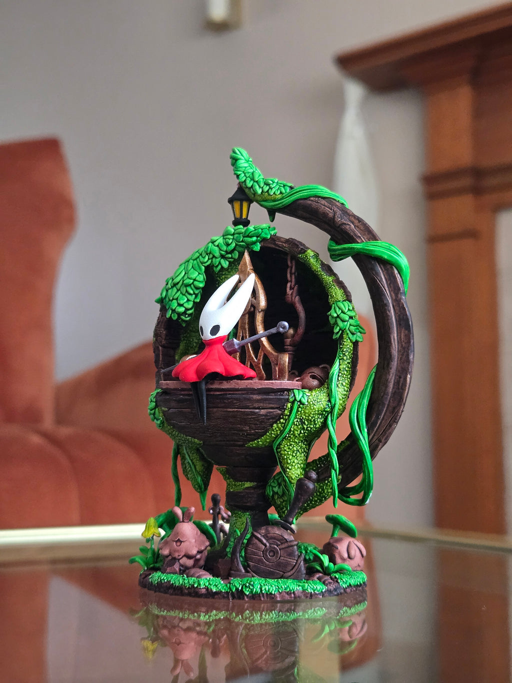 Silksong Hornet Hand Painted Diorama - Miniature Diorama Fan Art - 5" Tall handcrafted collectible