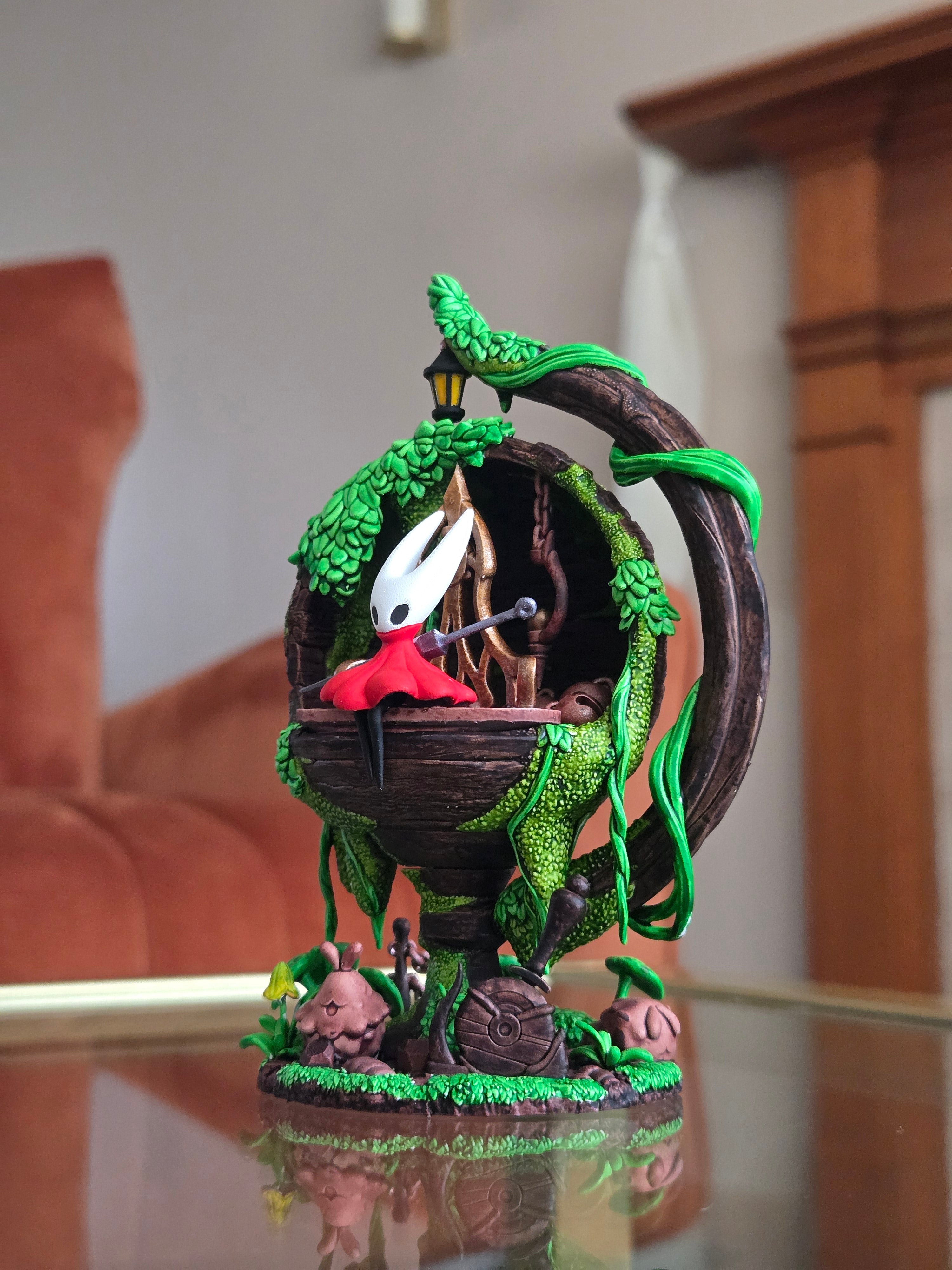 Silksong Hornet Hand Painted Diorama - Miniature Diorama Fan Art - 5" Tall handcrafted collectible