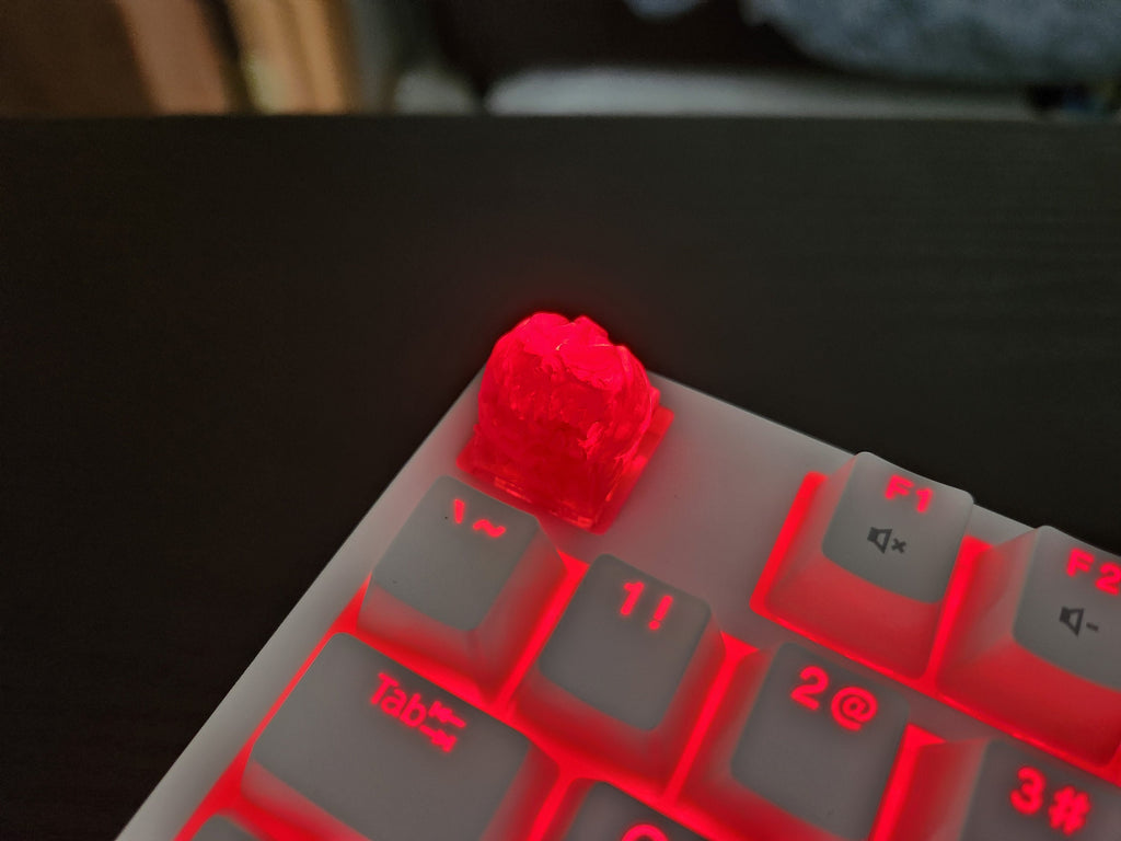 Clear Hollow Pumpkin Artisan Keycap for mechanical keyboard