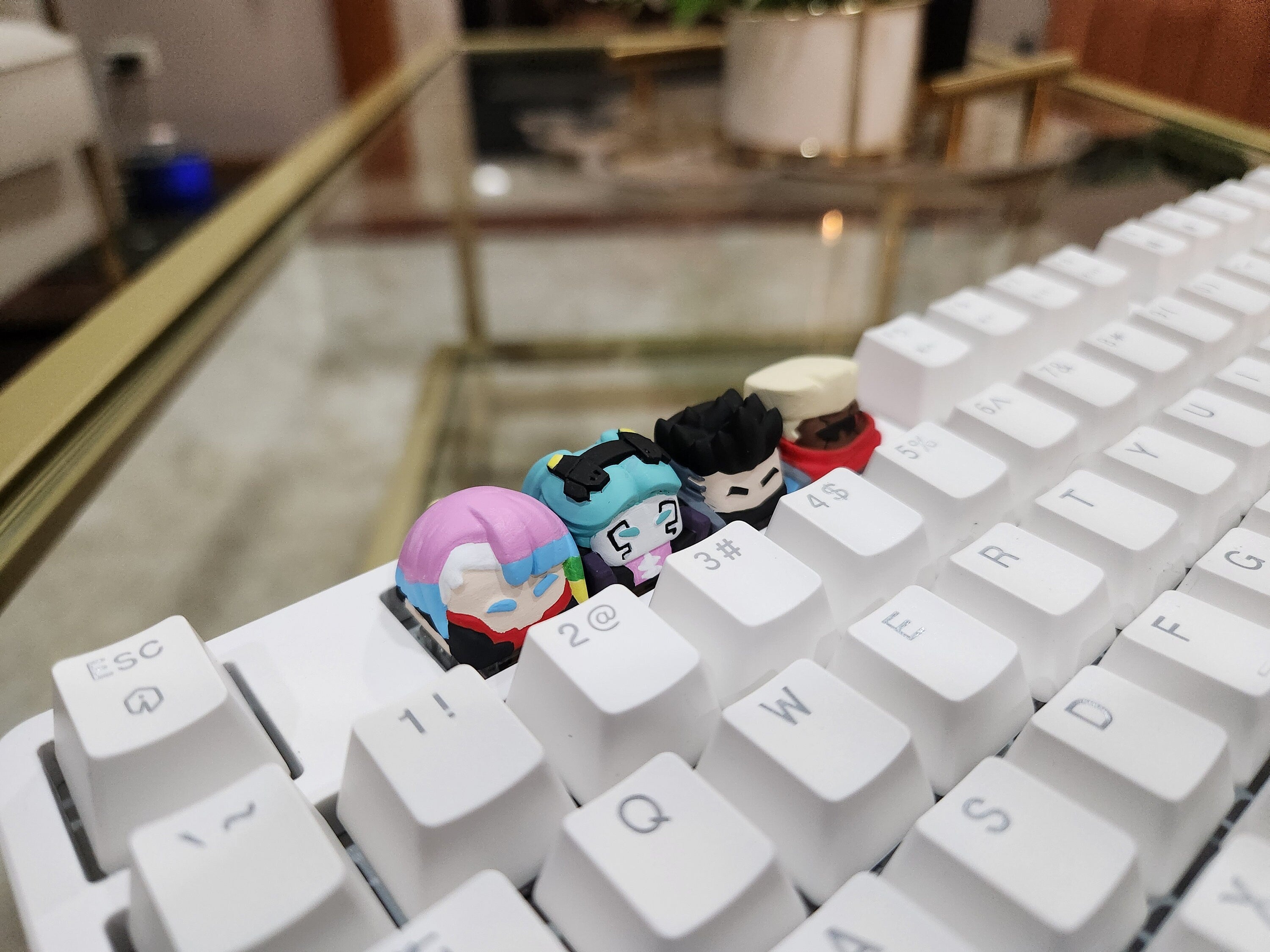 Hand-Painted Anime Artisan Keycap for mechanical keyboard