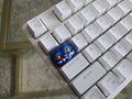 Hand-Painted Demon Hunter Cat Artisan Keycap for mechanical keyboard