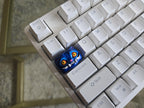 Demon Hunter Cat Keycap – hand painted artisan keycap for mechanical keyboard