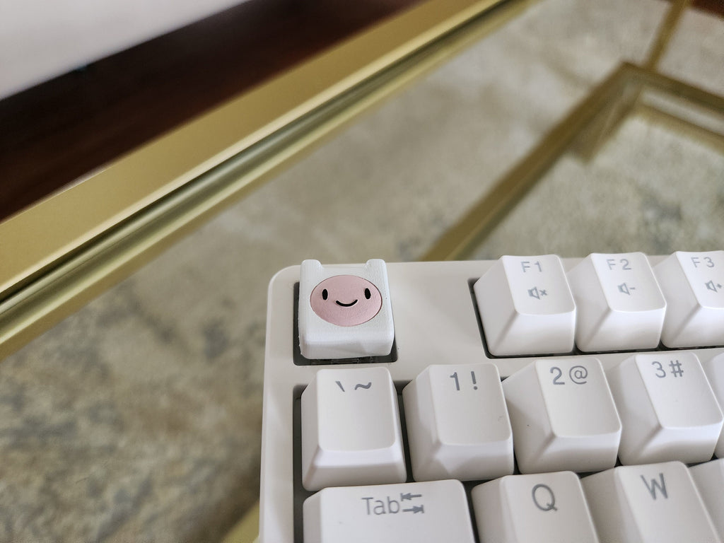 Hand-Painted Adventure Time Finn Artisan Keycap for mechanical keyboard
