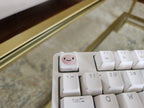 Golden Adventurer Keycap – hand painted artisan keycap for mechanical keyboard – view 5