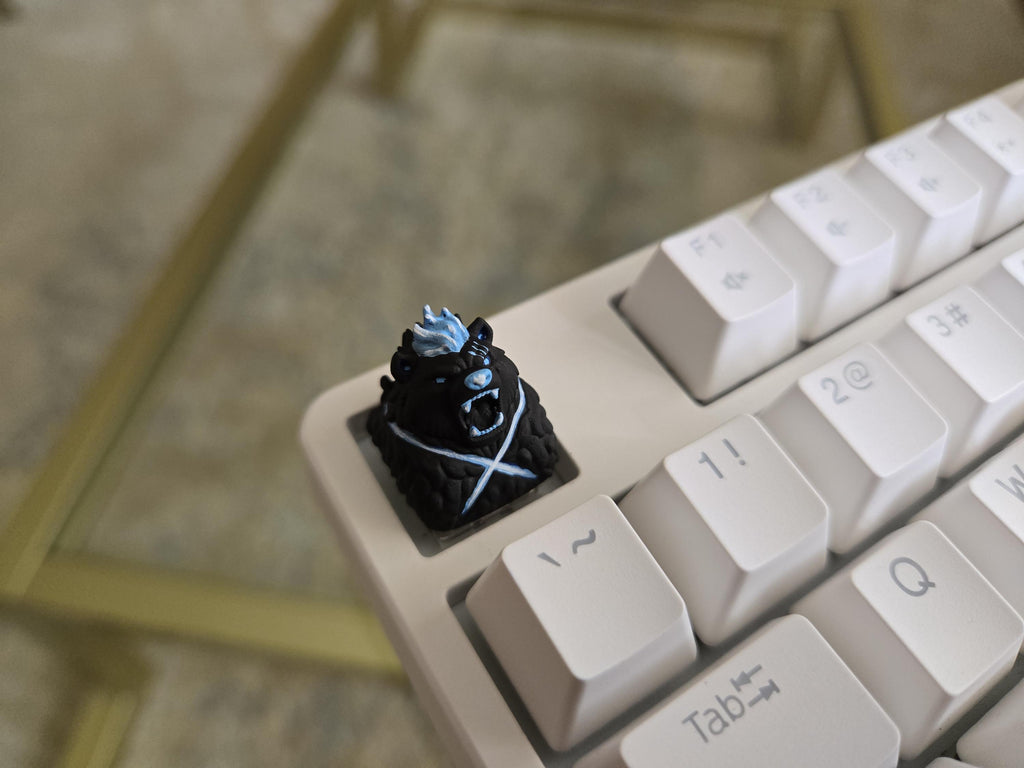 Hand-painted Shadow Tank artisan keycap for Cherry MX keyboard