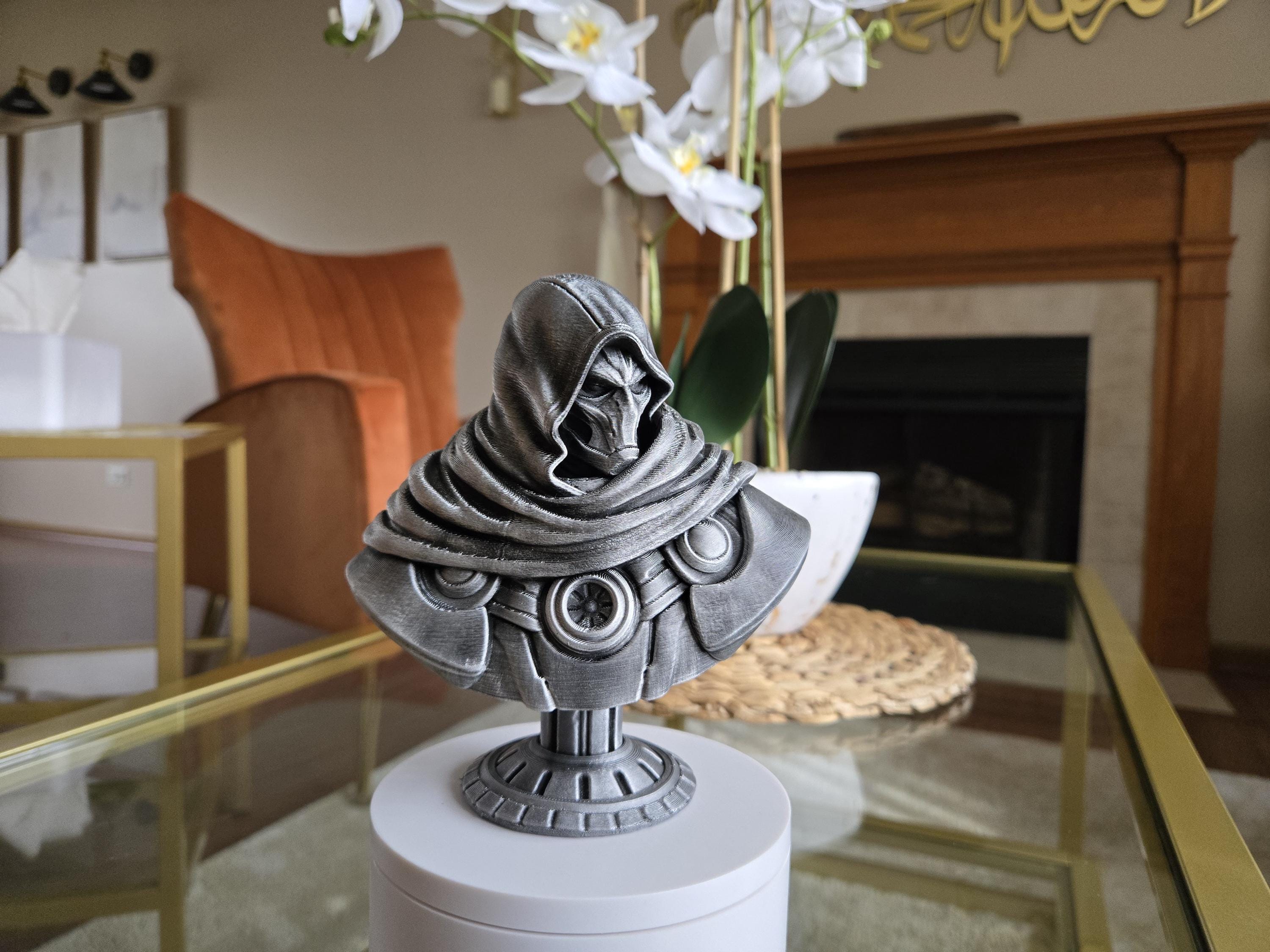 Hand-painted doom comic bust – 5.5 inches tall collectible display figure