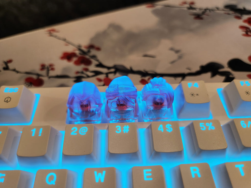 Clear Video Game Artisan Keycap for mechanical keyboard