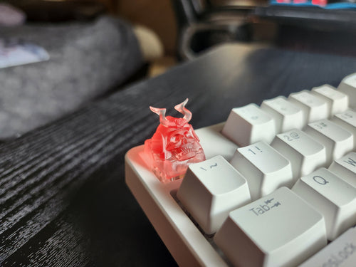 Clear Skeleton Samurai Artisan Keycap for mechanical keyboard