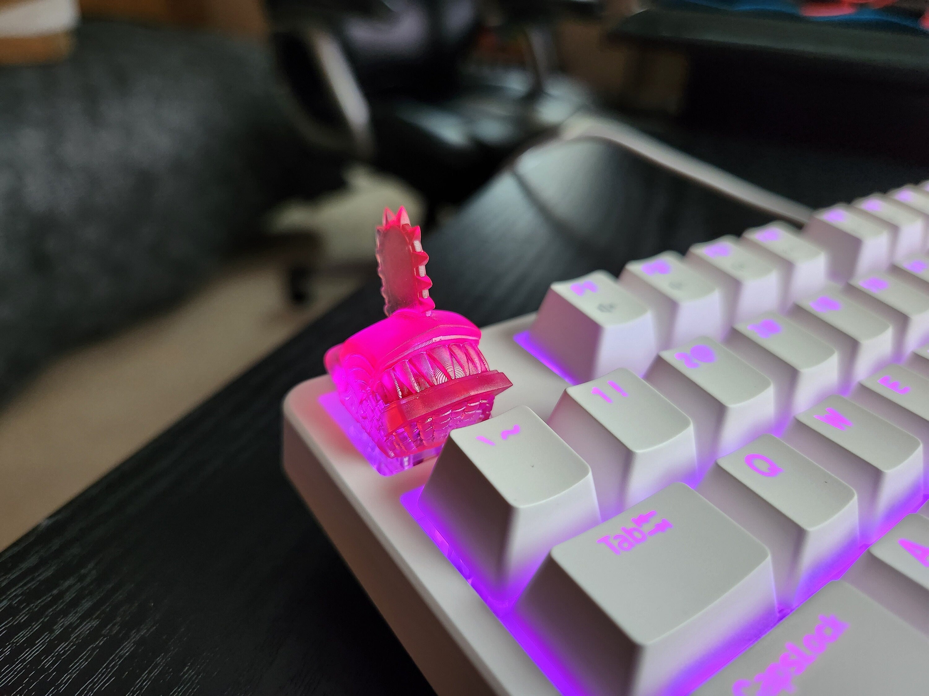 Clear Anime Artisan Keycap for mechanical keyboard