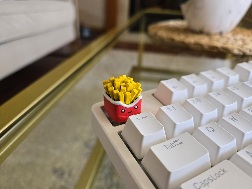Hand-Painted Fries Food Artisan Keycap for mechanical keyboard