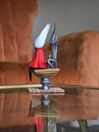 Scarlet Bench Figure – hand painted display figure – view 4